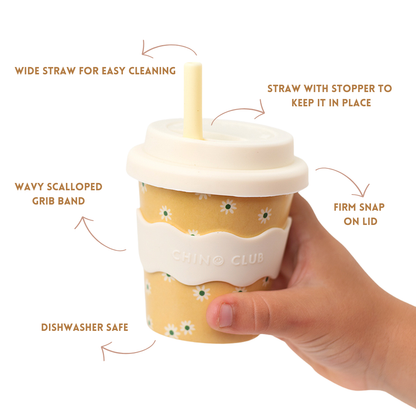 Chino Club - Yellow Daisy Babychino Cup 120ml