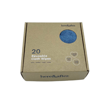 Here & After Reusable Organic Cloth Wipes