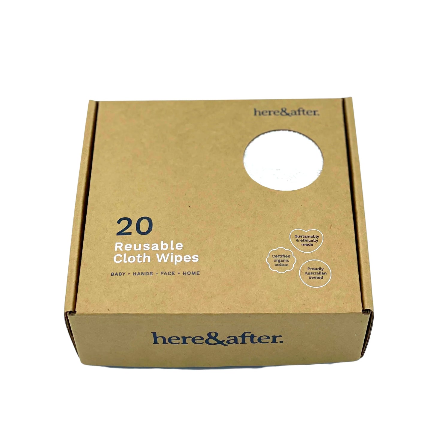 Here & After Reusable Organic Cloth Wipes
